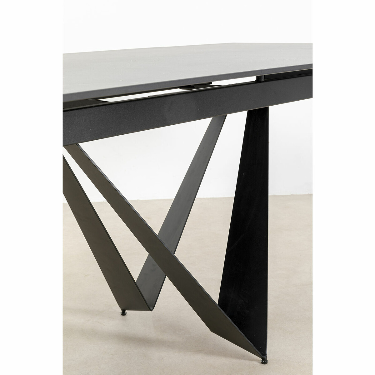 Extension Table Sandra 180(40+40)x90cm black, KARE DESIGN