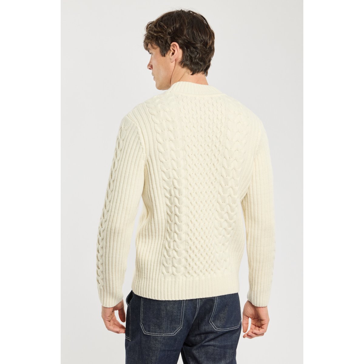 Pull irlandais - laine nature, ARMOR-LUX
