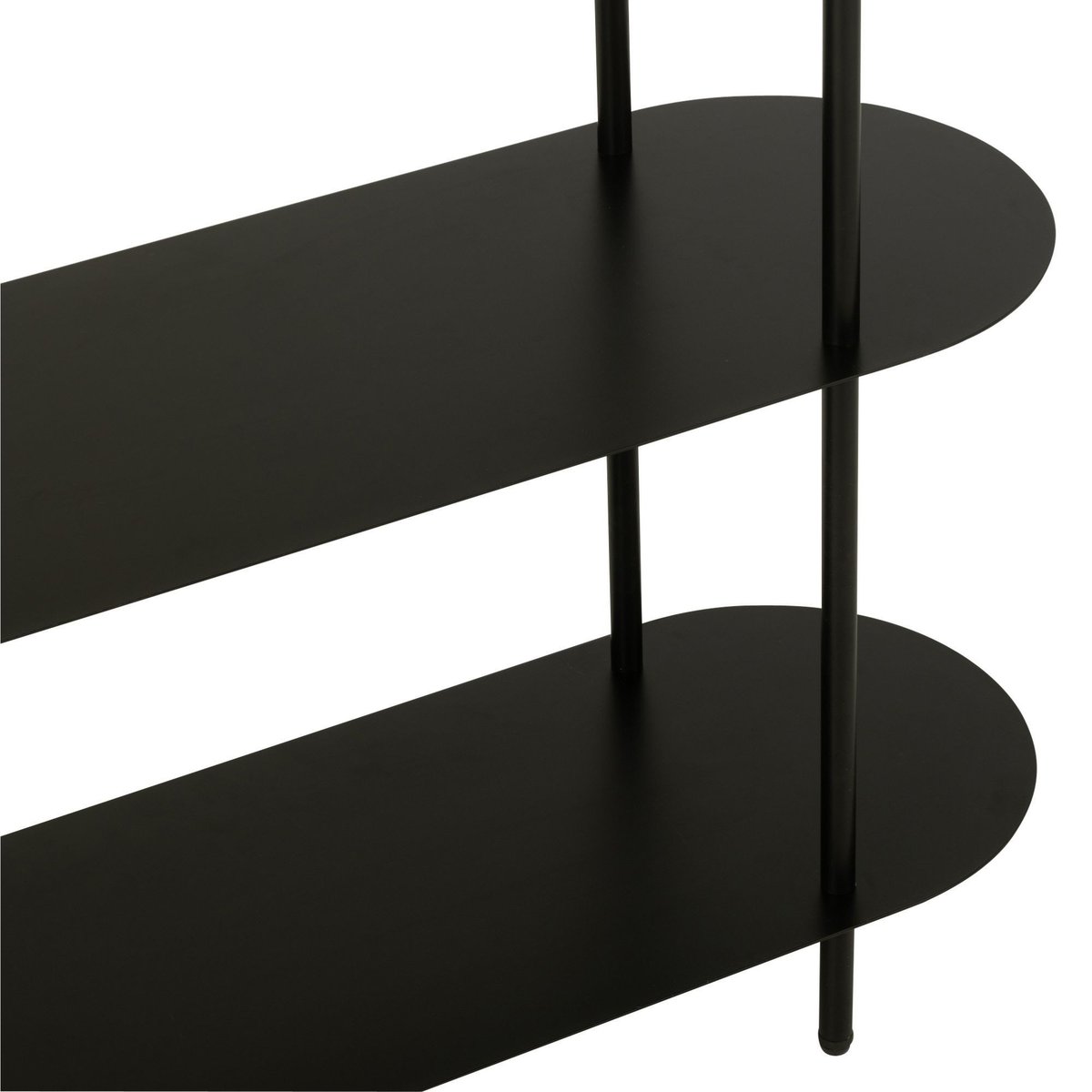 Etagère bibliothèque en métal noir 5 tablettes - OVALO noir, HELLIN, DEPUIS 1862