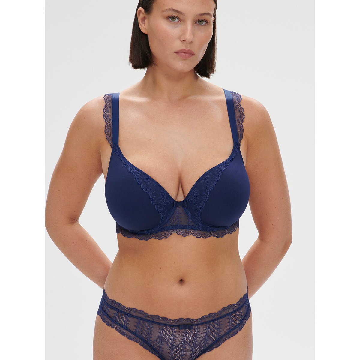 Soutien-gorge spacer décolleté plongeant, CANOPÉE bleu, SIMONE PERELE