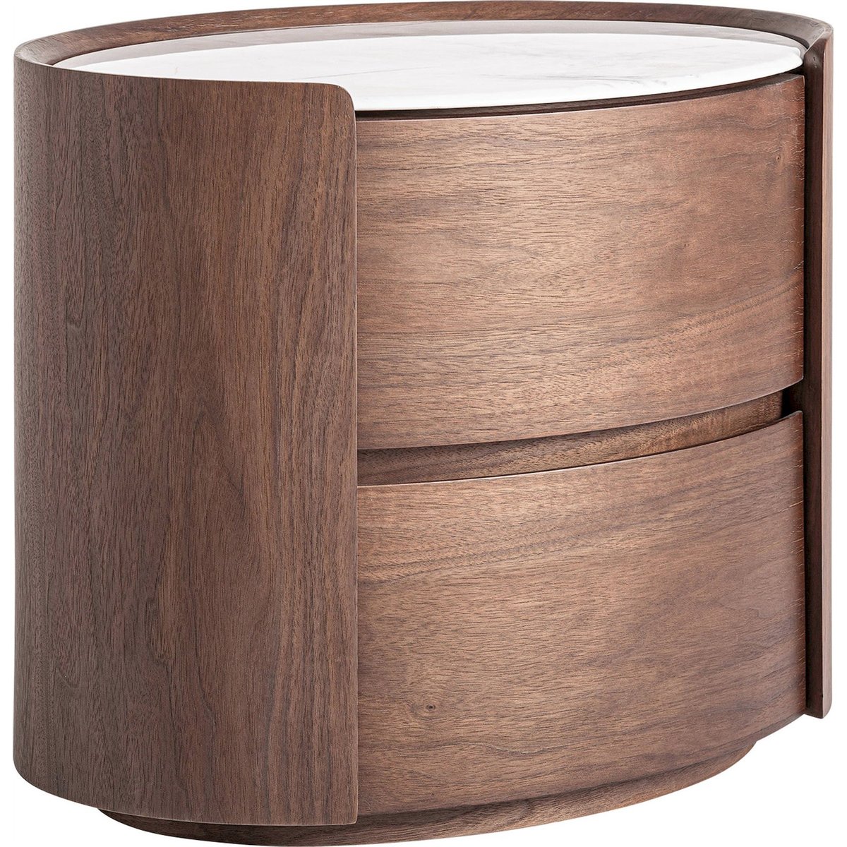 Table de chevet en bois vieilli style contemporain marron clair finition vieillie, RECOLLECTION