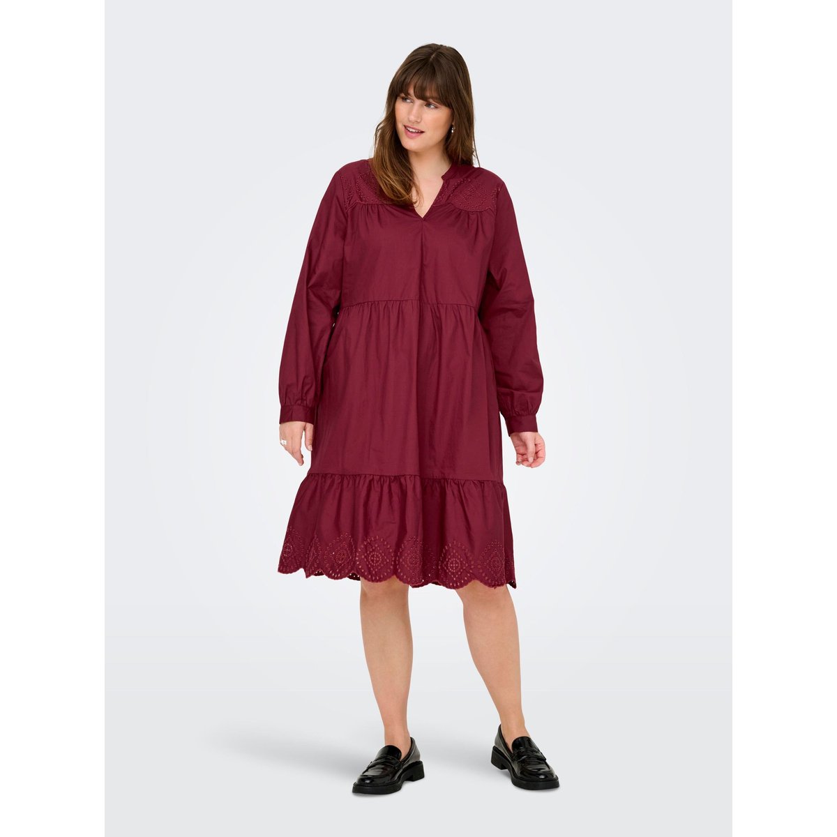 Robe burgundy, ONLY CARMAKOMA