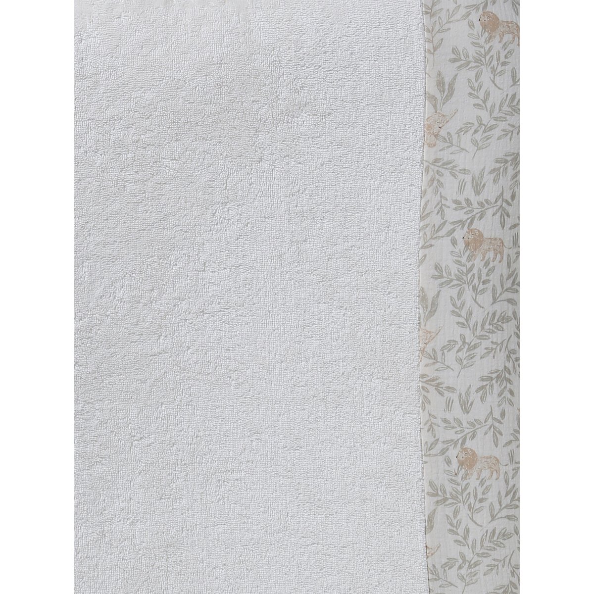 Housse matelas à langer bi-matière gaze de coton/éponge babylone, VERTBAUDET