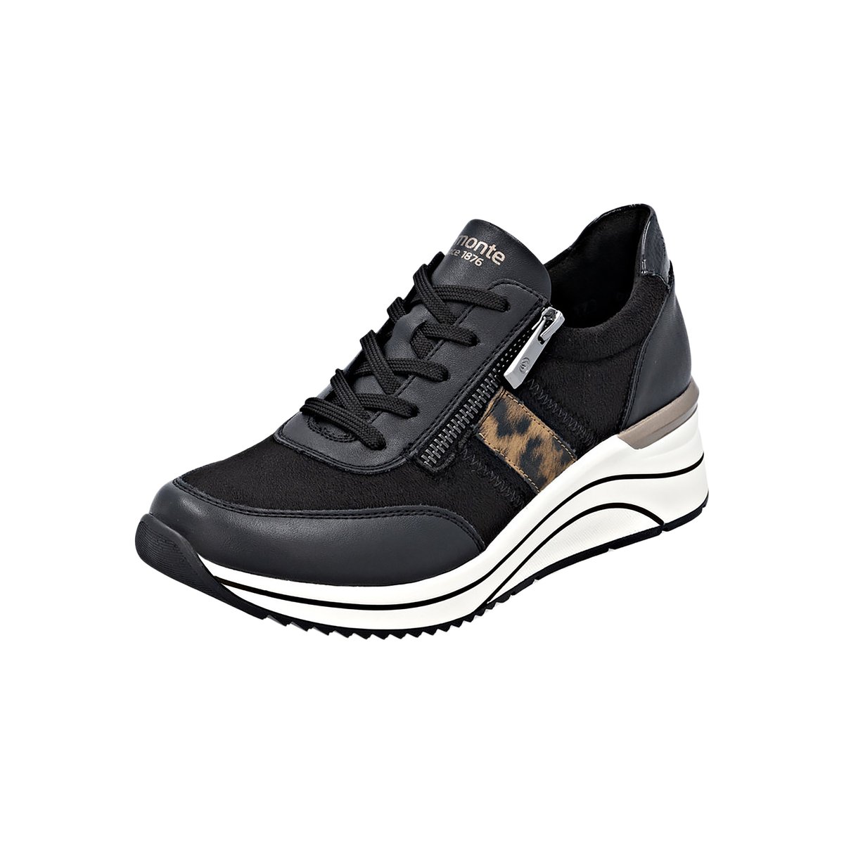 Basket à Lacets Et Zip Newa noir comb, REMONTE