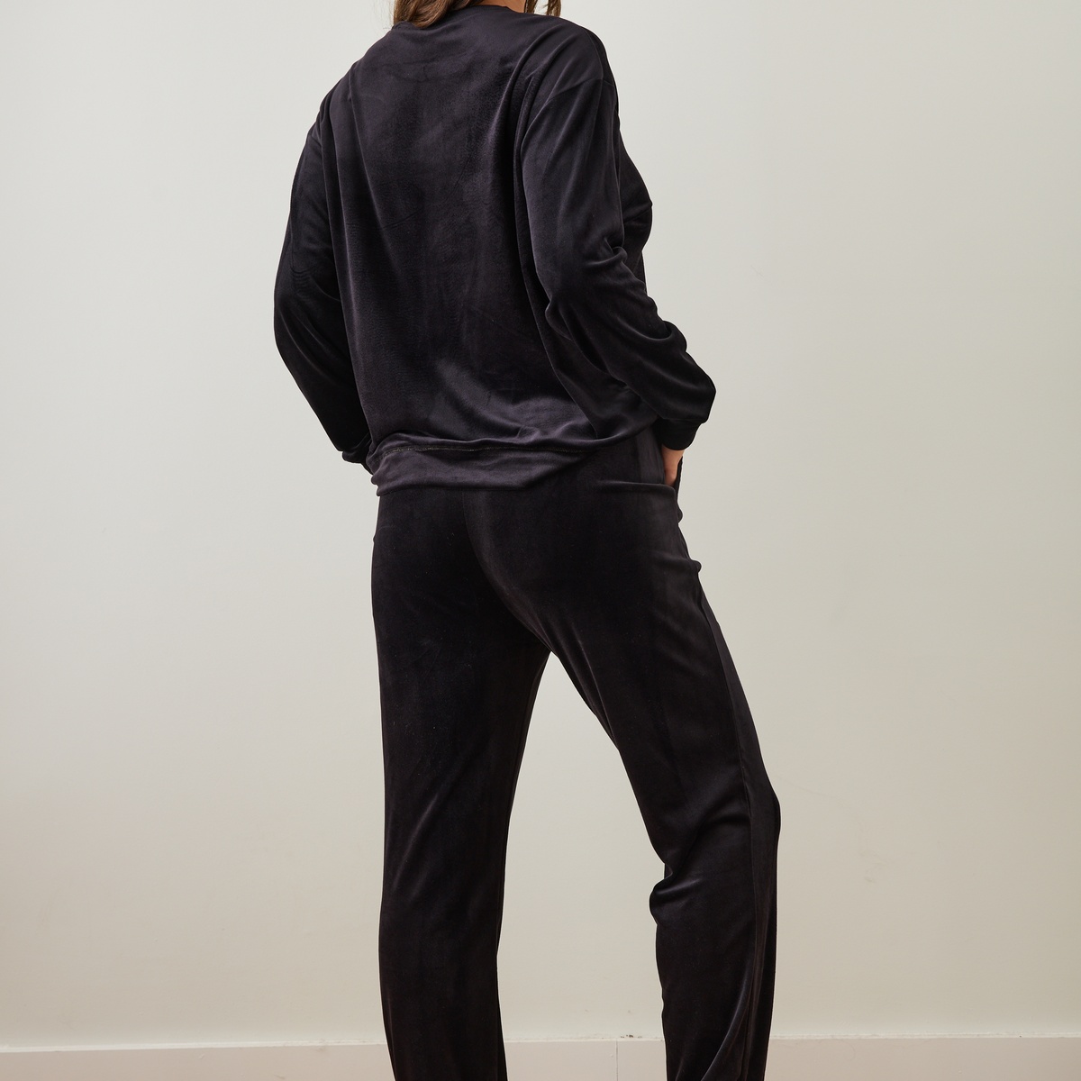 Pantalon en velours Charlotte noir, VARIANCE
