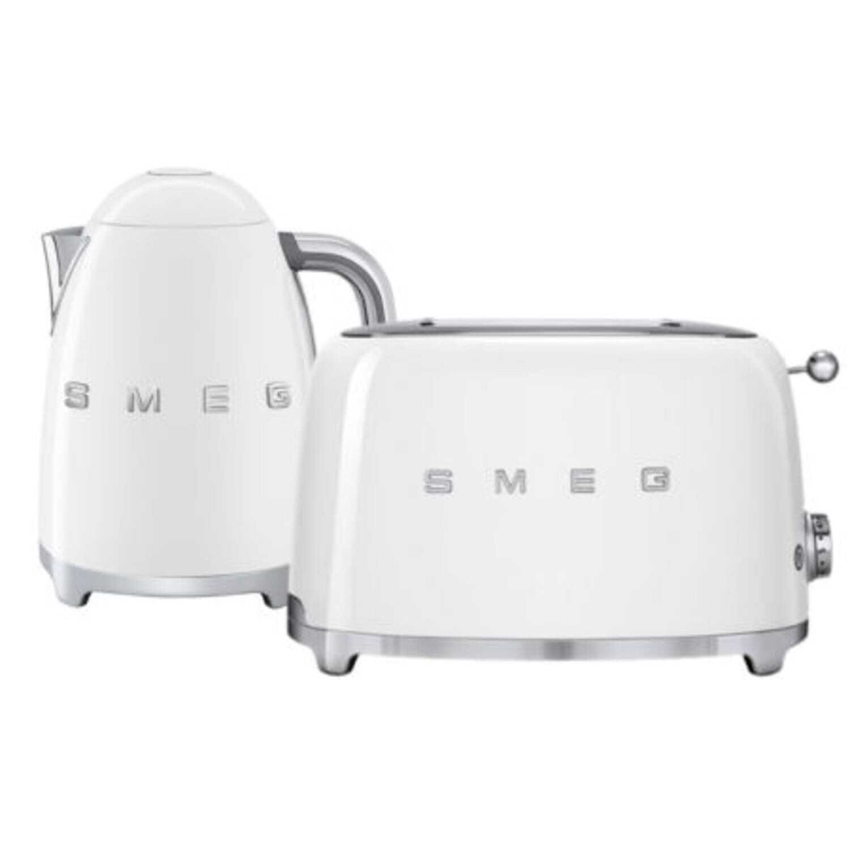 Retro Style 1.7L Kettle & 2-Slice Toaster white, SMEG
