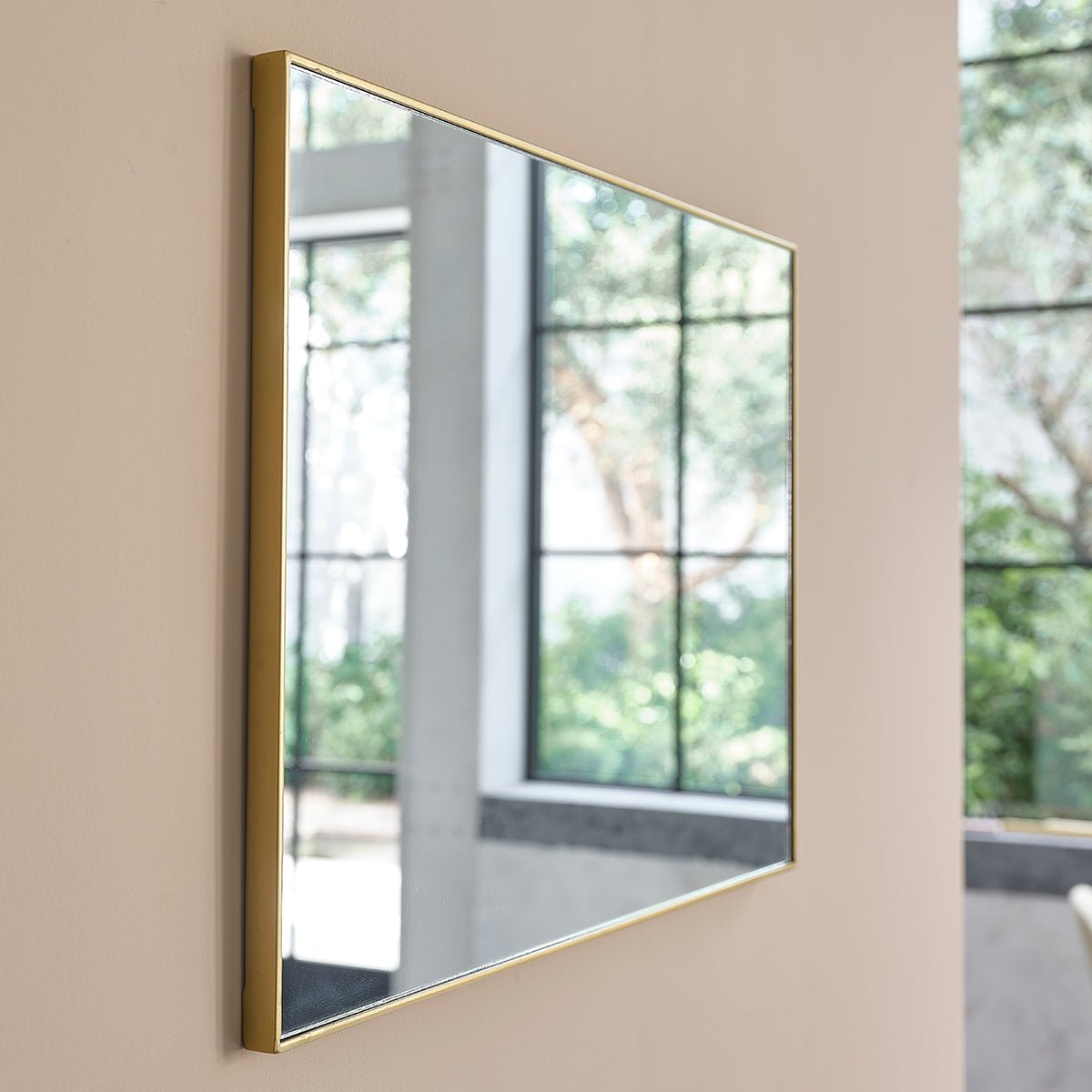 Miroir en métal doré 70x50 cm LUNA dore, BERAH GETAH