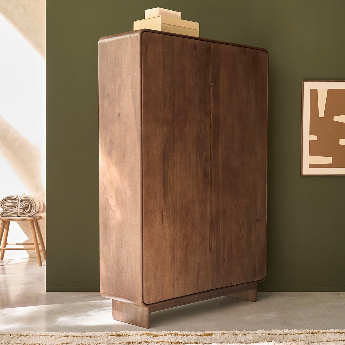 Armoire en manguier massif SOFIA couleur unique, BERAH GETAH