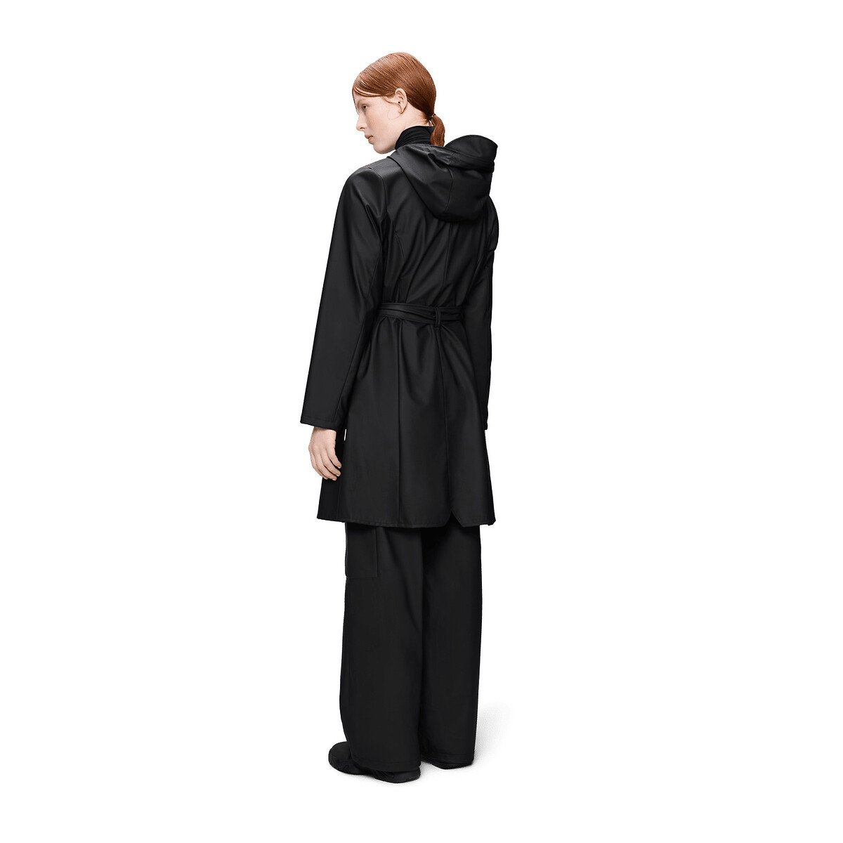 Veste imperméable ceinturée CURVE noir, RAINS