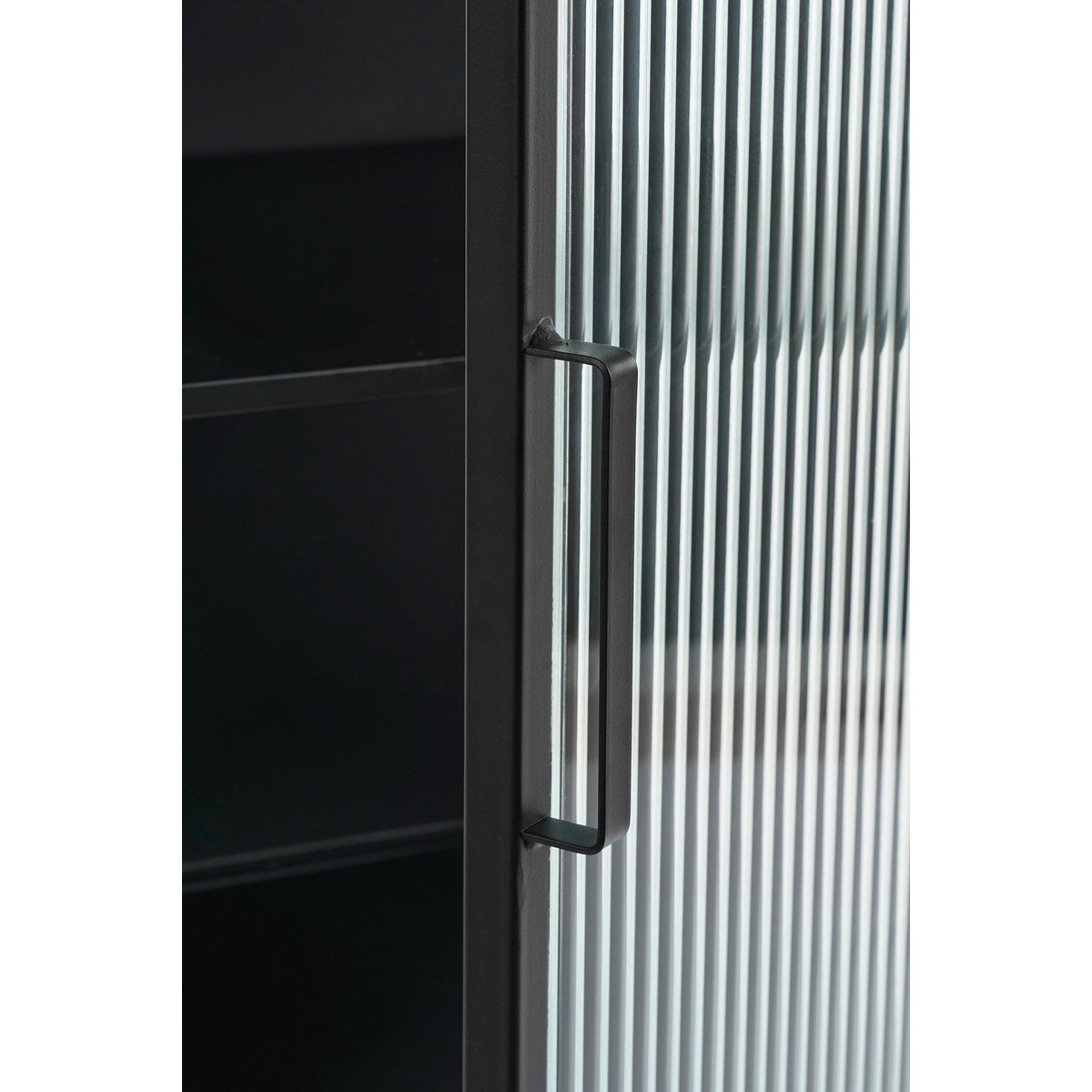 Armoire de rangement H90 cm CLIFTON noir, MICA DECORATIONS