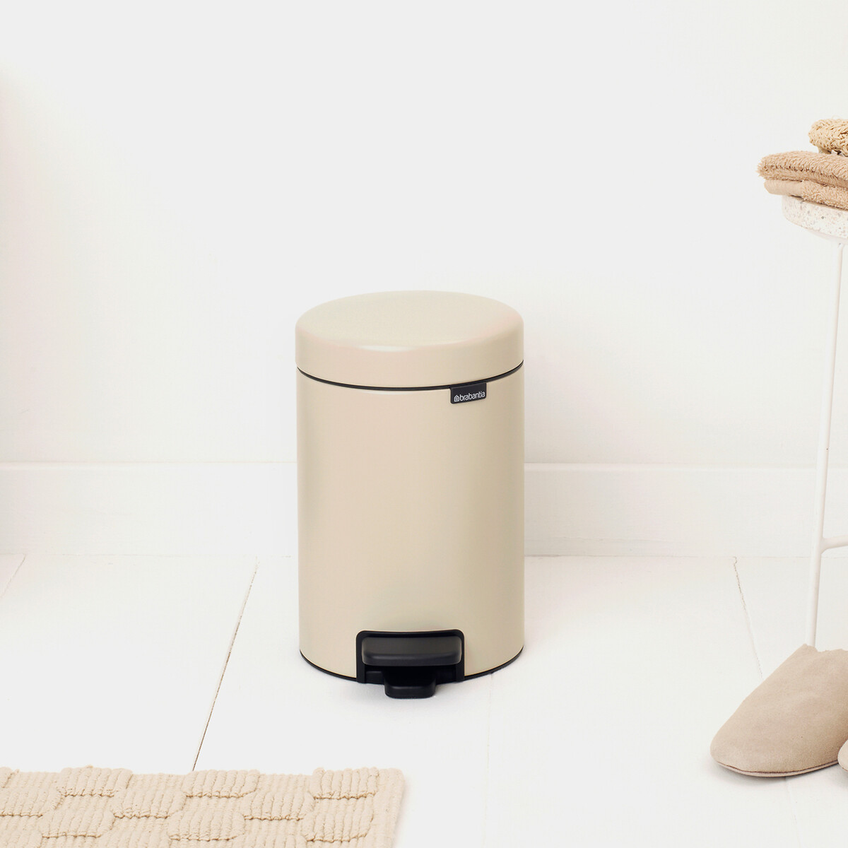 NewIcon Pedal Bin, 3L soft beige, BRABANTIA