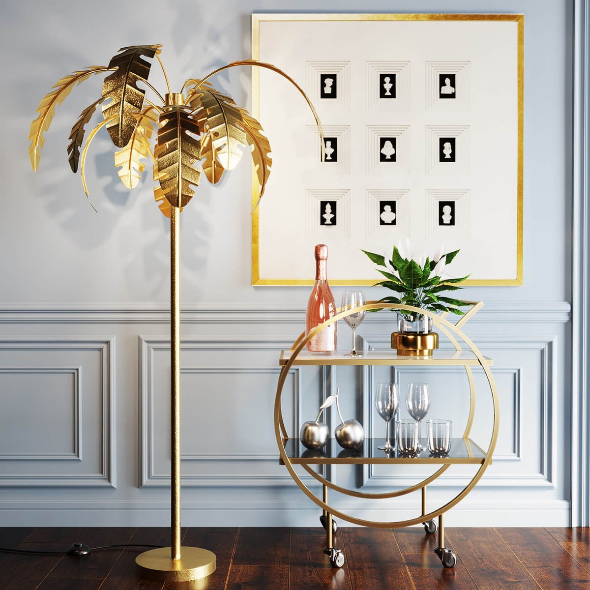 Tableau 3D bustes blanc, KARE DESIGN