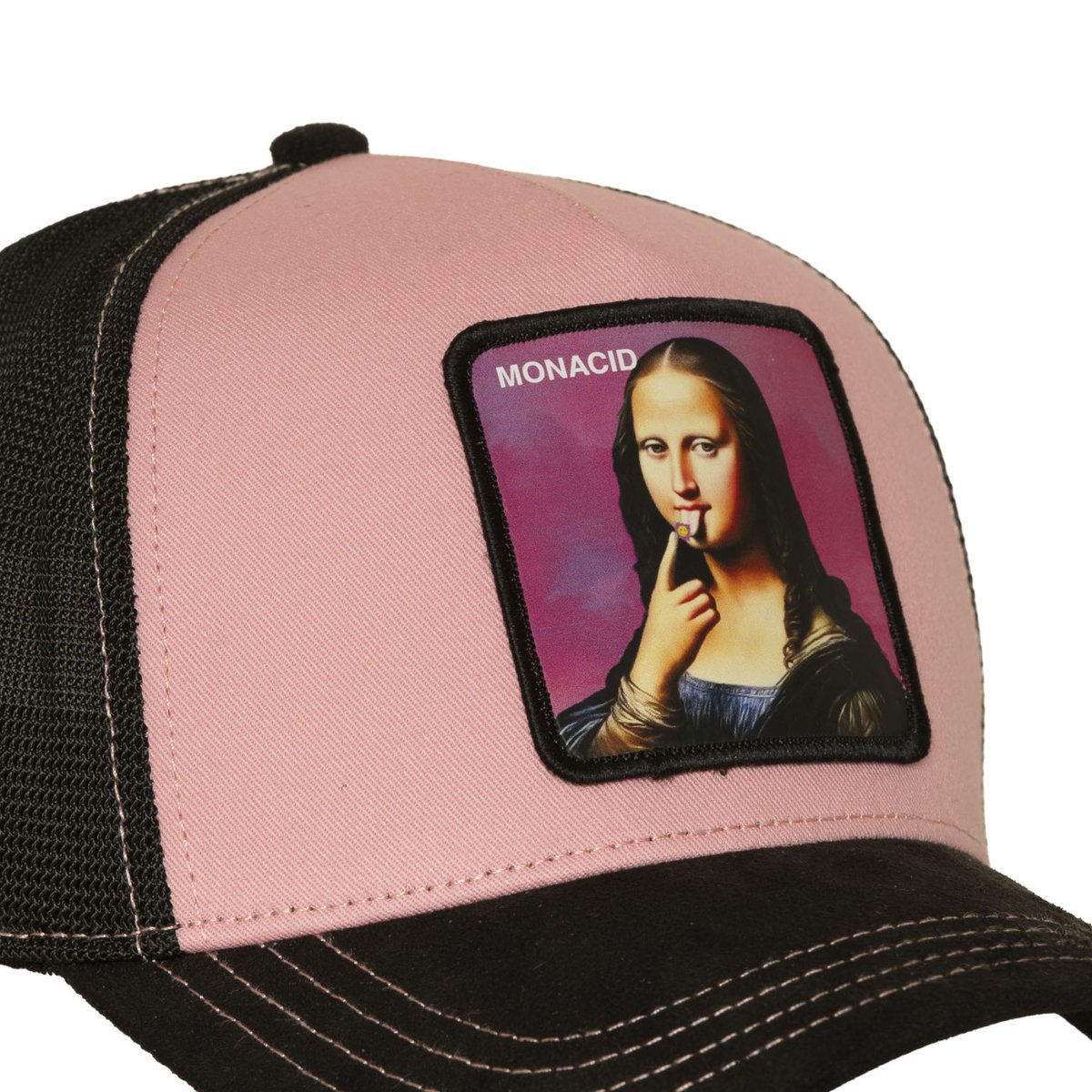 Casquette trucker MONA rose/noir/fushia/jaune, CAPSLAB