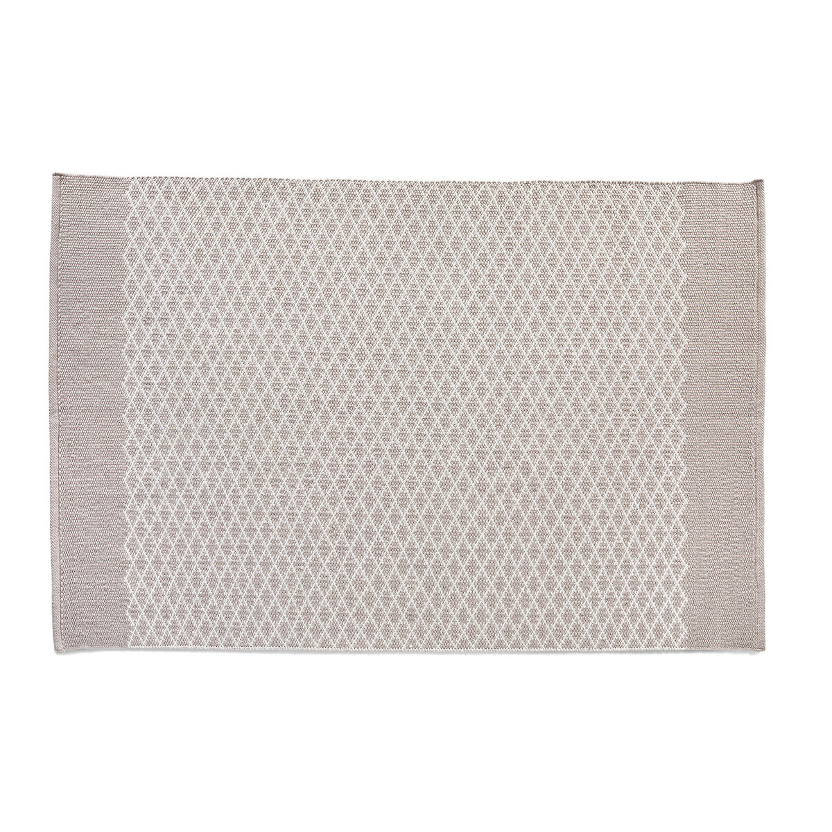Recycled Woven Trellis Pattern Rug natural, HUG RUG WOVEN