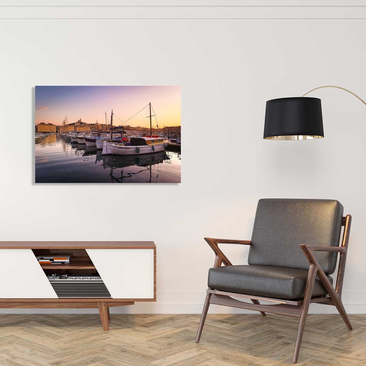 Tableau, le vieux port tableau alu dibond, HEXOA