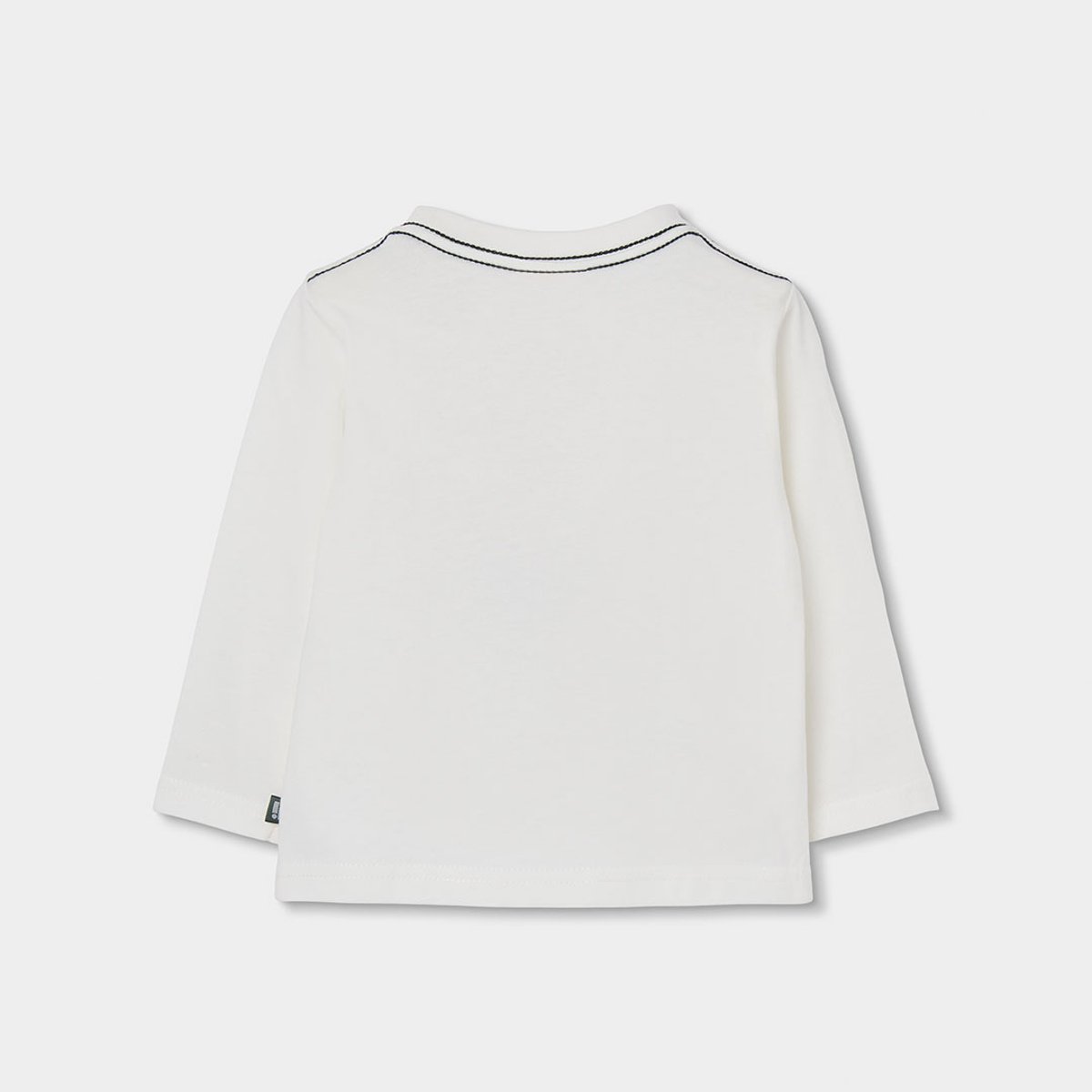 T-shirt garçon en maille estampillé chien blanc, BOBOLI