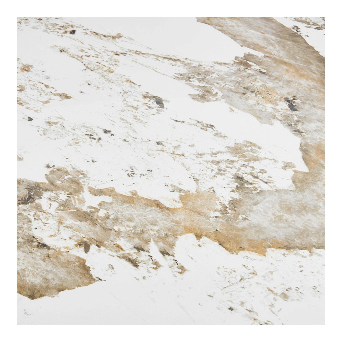 Table ronde en céramique blanche marbrée ø140 cm PRATO blanc, PIER IMPORT