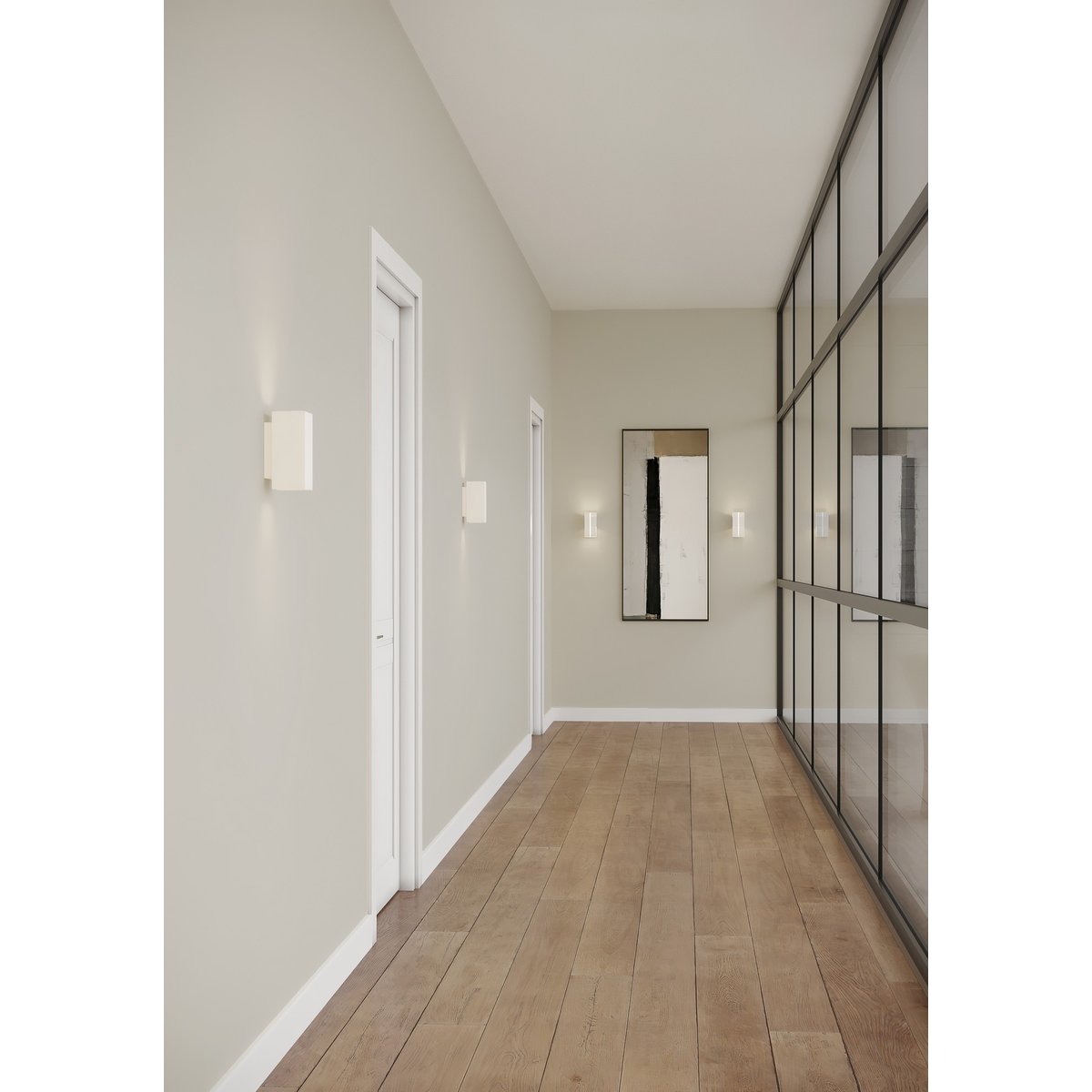 Applique murale double en aluminium, CURTIZ blanc, NORDLUX