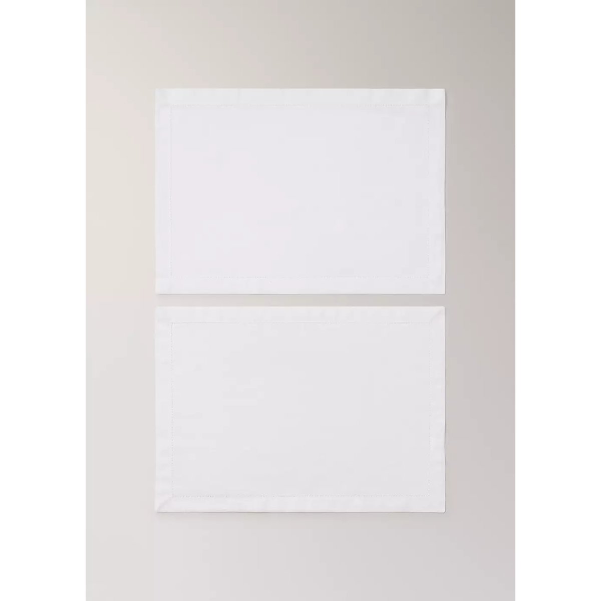 Sets de table en coton rayures ajourés blanc, MANGO HOME