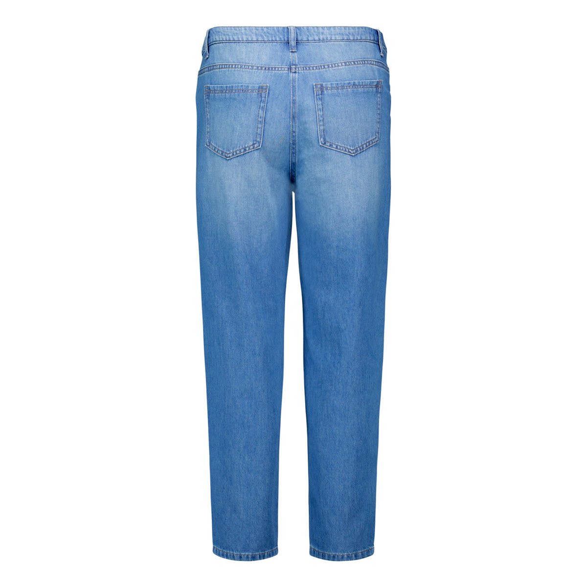 Pantalon casual unicolore bleu, BETTY BARCLAY
