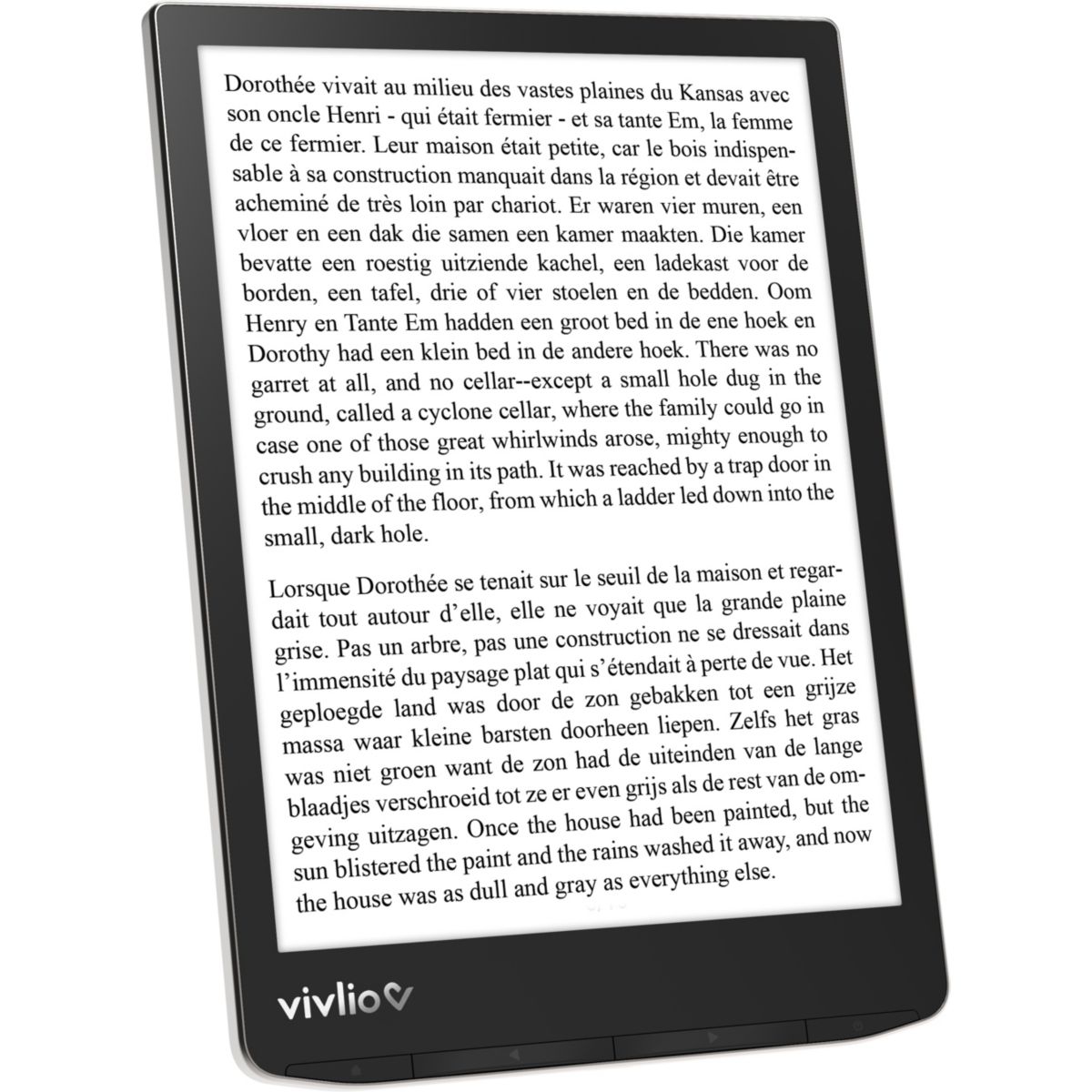Liseuse eBook InkPad 4 couleur unique, VIVLIO