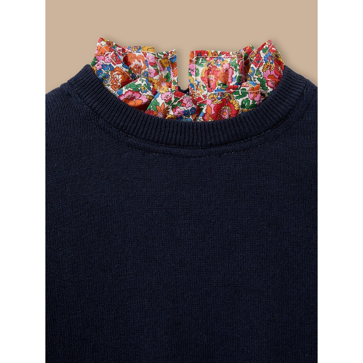Pull  col en tissu Liberty liberty annie and may rouge, CYRILLUS
