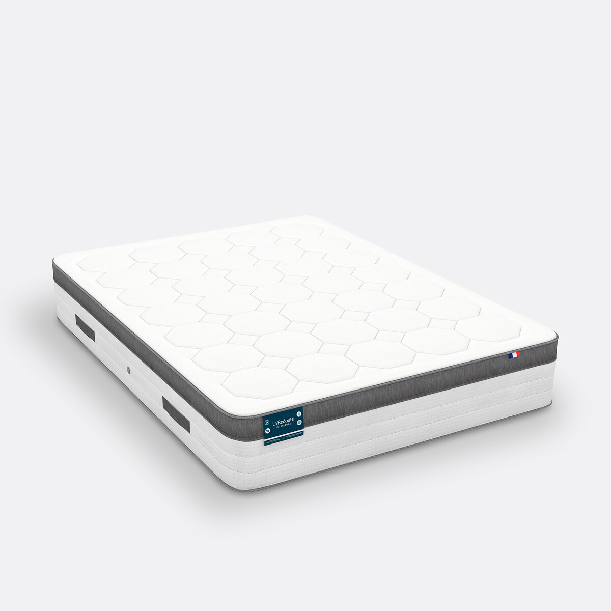 Matelas Premium hybride 1134 ressorts, 7 zones, ferme, accueil mémoire de forme blanc, LA REDOUTE INTERIEURS
