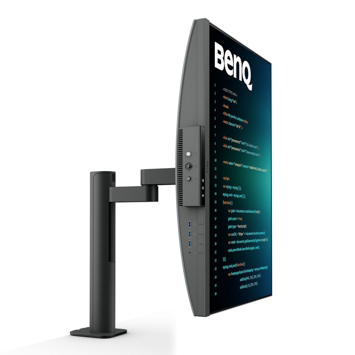 Ecran RD280UA 28" IPS DUHD HDR USB-C 90W couleur unique, BENQ