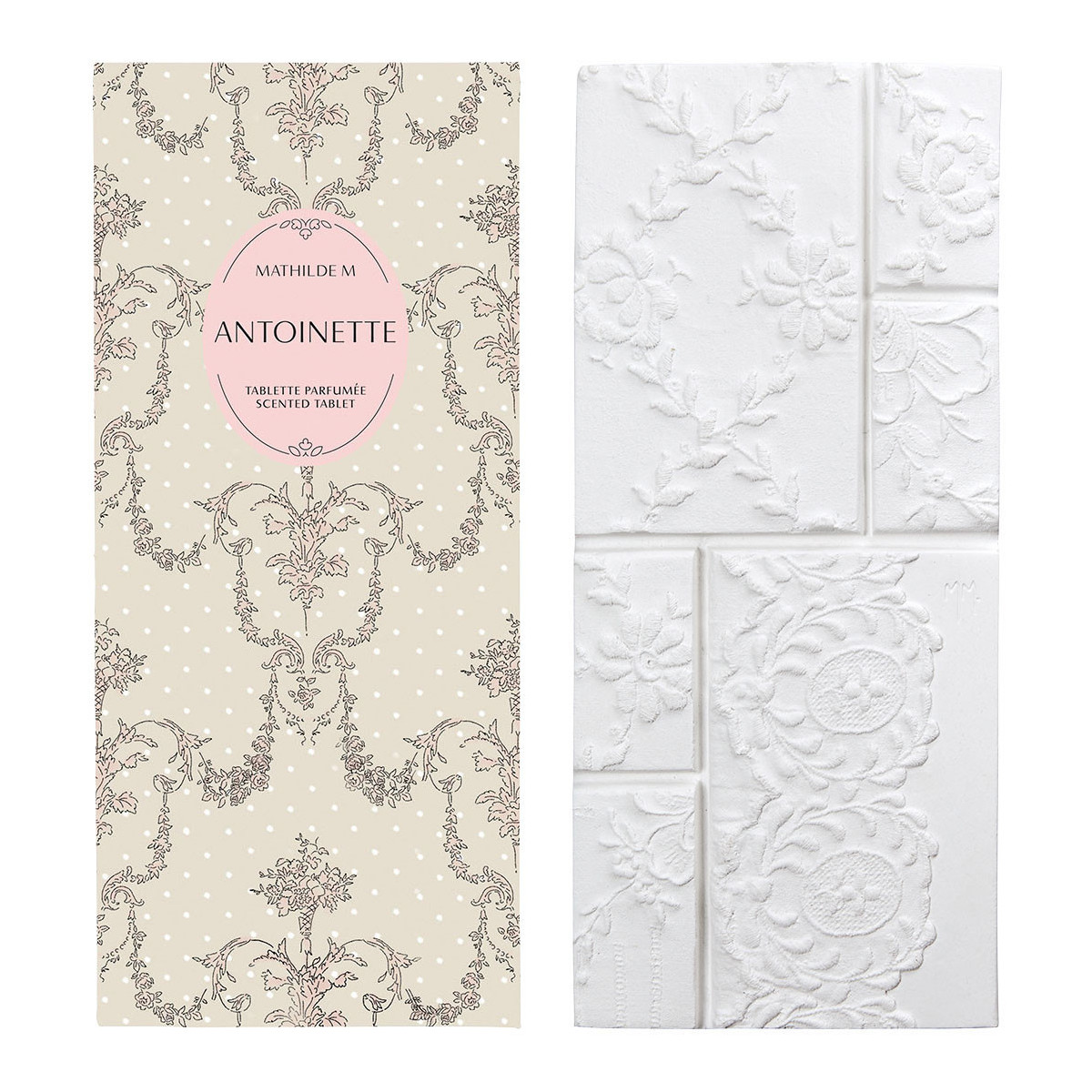 Tablette parfumée - Antoinette blanc, MATHILDE M