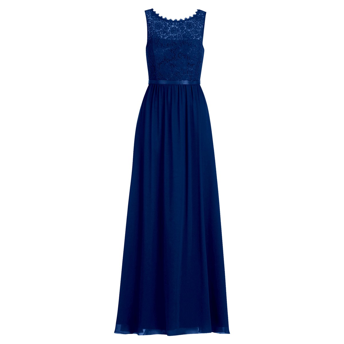 Robe de soirée en dentelle festival blue, VERA MONT