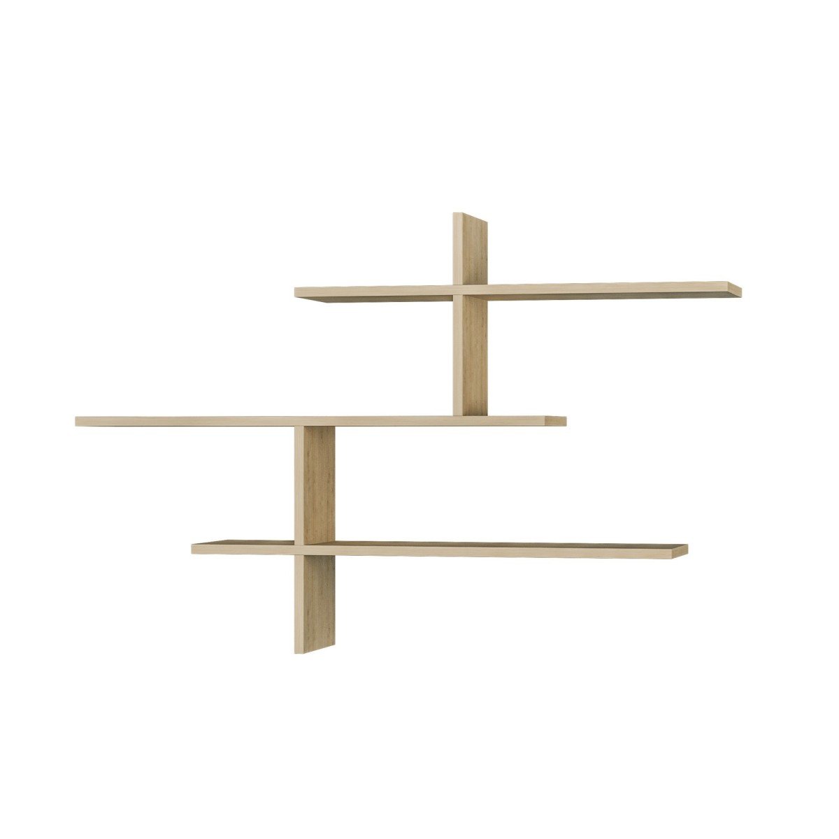 Etagère murale suspendue L123 cm - LEO chêne, CALICOSY