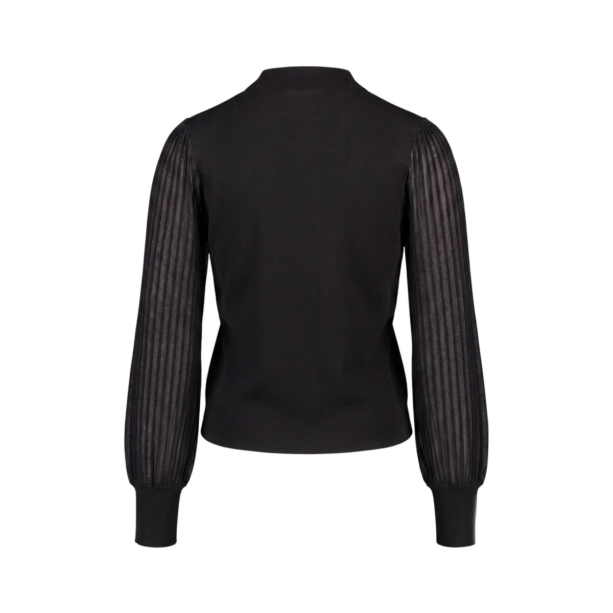 Pull-over en fine maille à manches en dentelle black beauty, ZERO