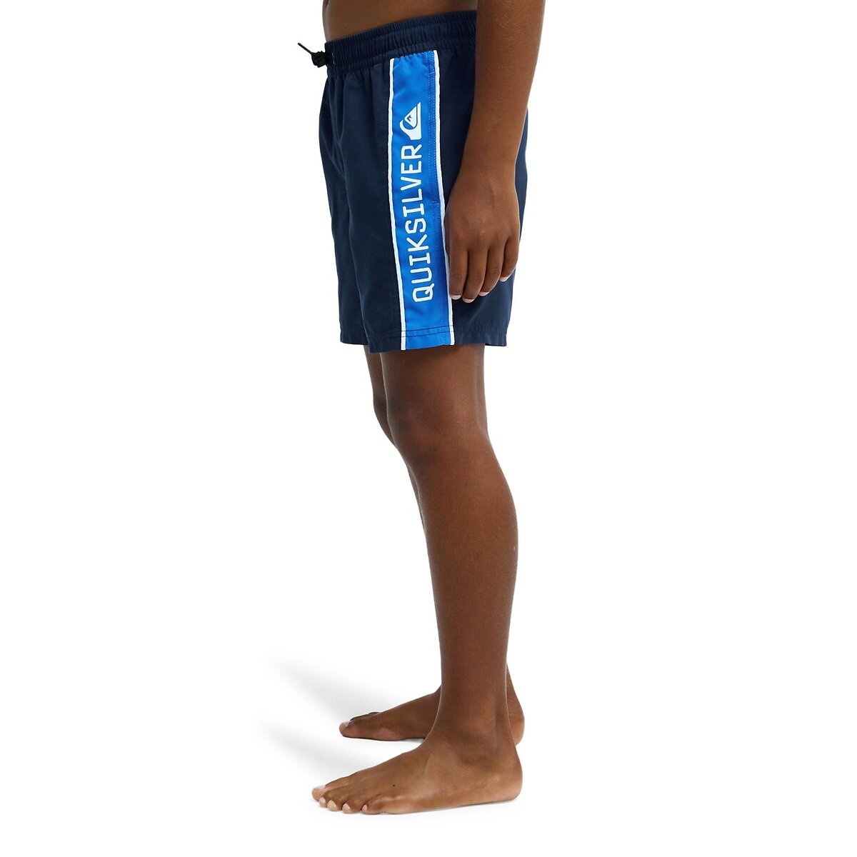 Short de bain avec inscription sur côté bleu marine, QUIKSILVER