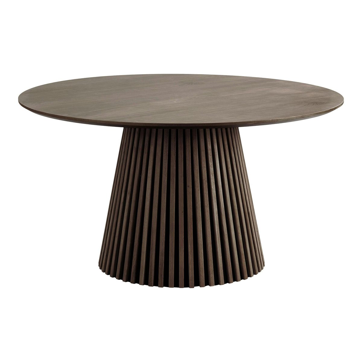 Table ronde moderne, pied baguette AMSTERDAM chêne brun (120 cm), PIER IMPORT