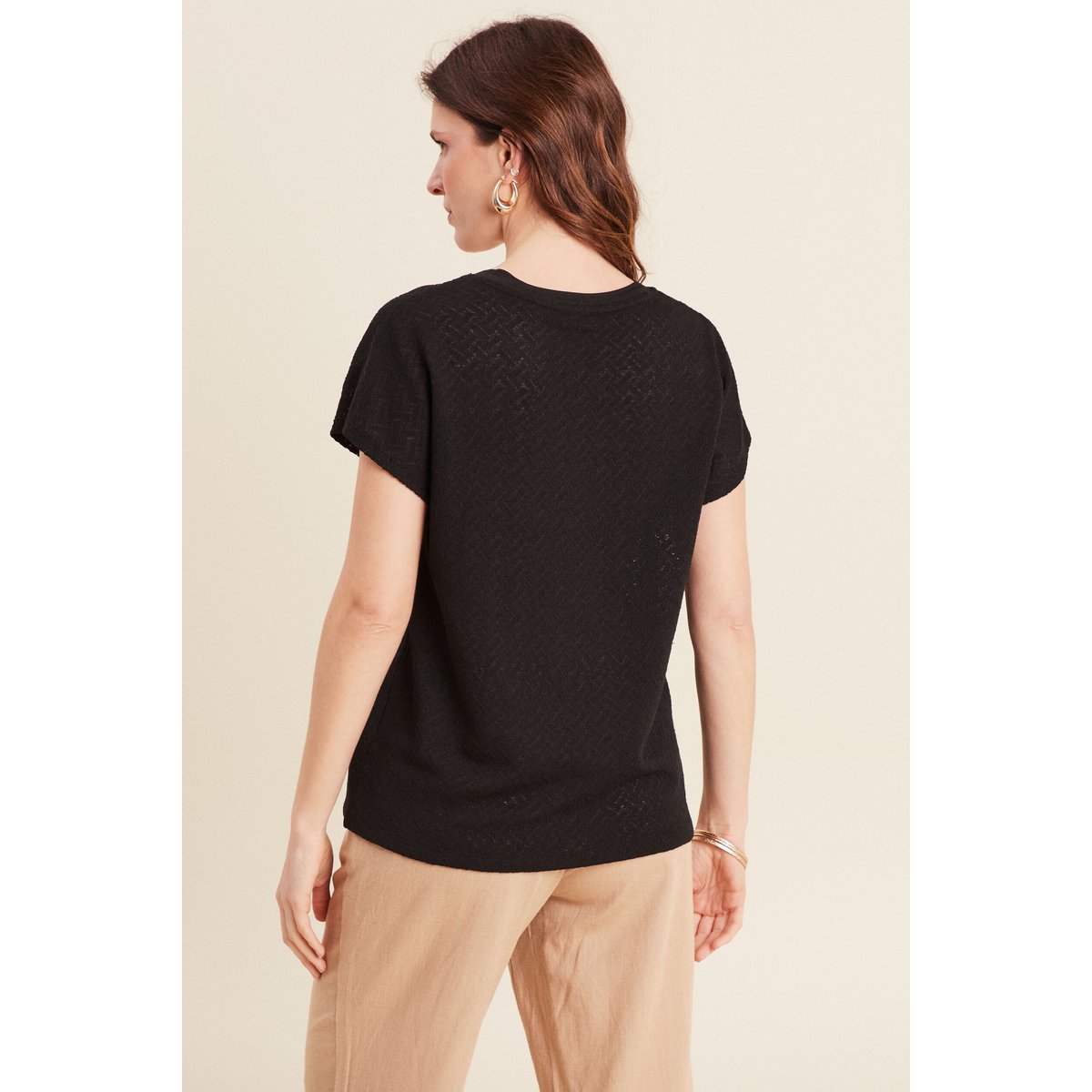 T-shirt manches courtes noir, BREAL