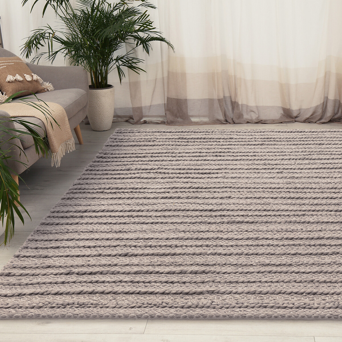 Textured Weave Eco Friendly Indoor/Outdoor Rug grey, ÉDITÉ