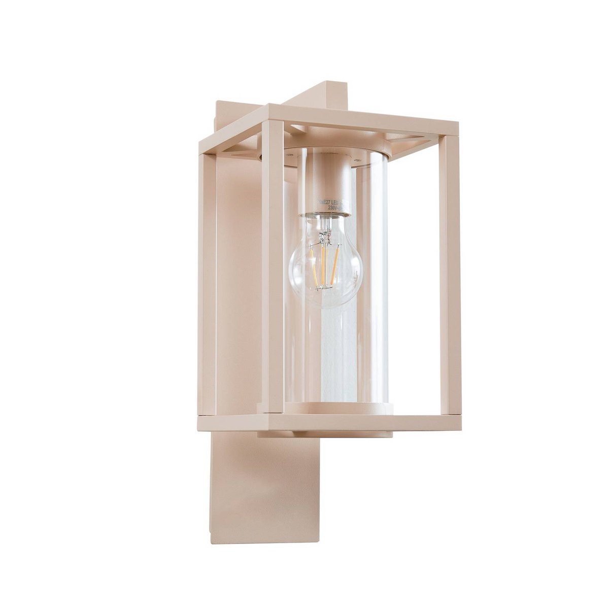 Applique extérieure en aluminium moderne beige, LUCANDE