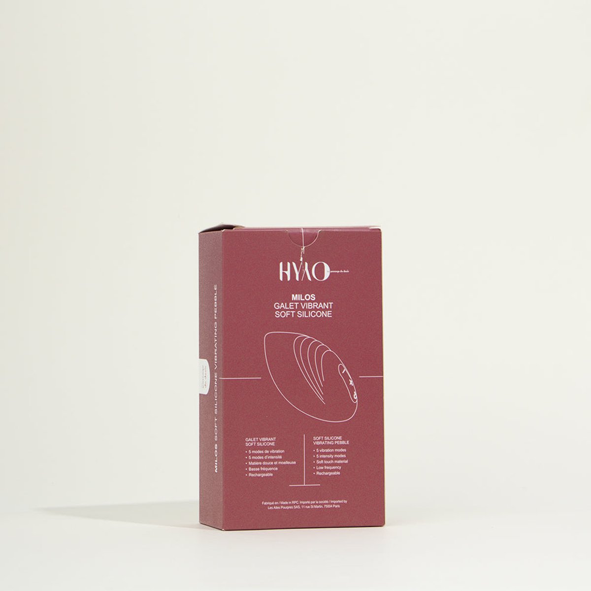 Vibromasseur Galet vibrant Milos rose, HYYO