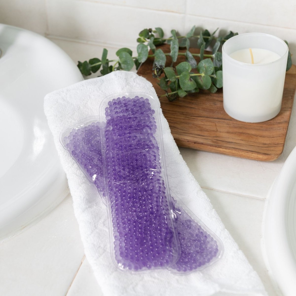 Serviette post-accouchement apaisante froid/chaud violet, LANSINOH
