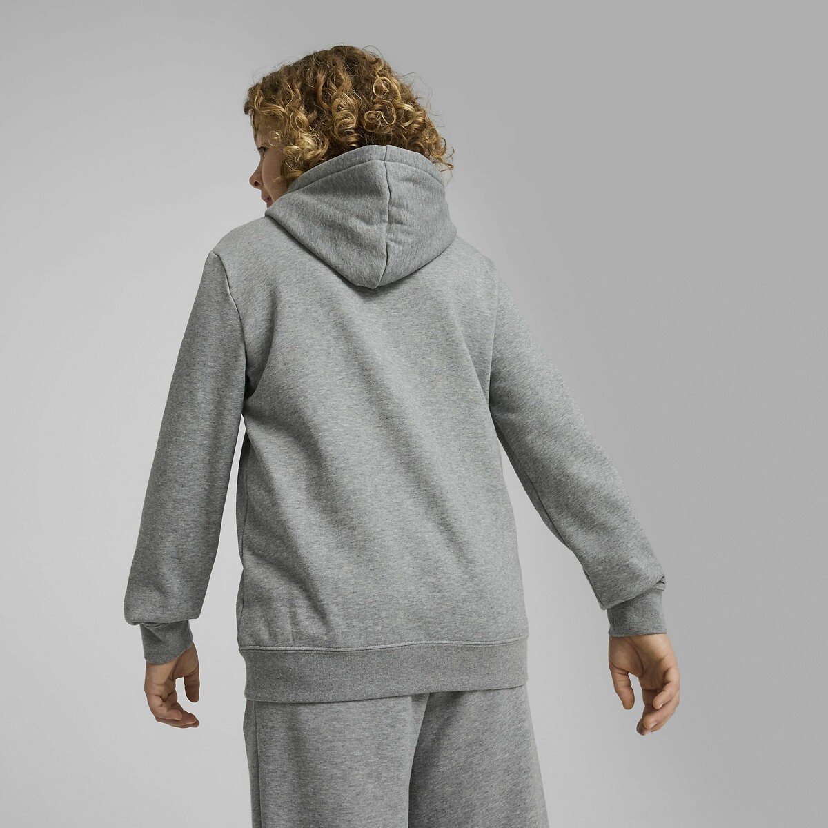 Sweat à capuche en molleton gris, PUMA