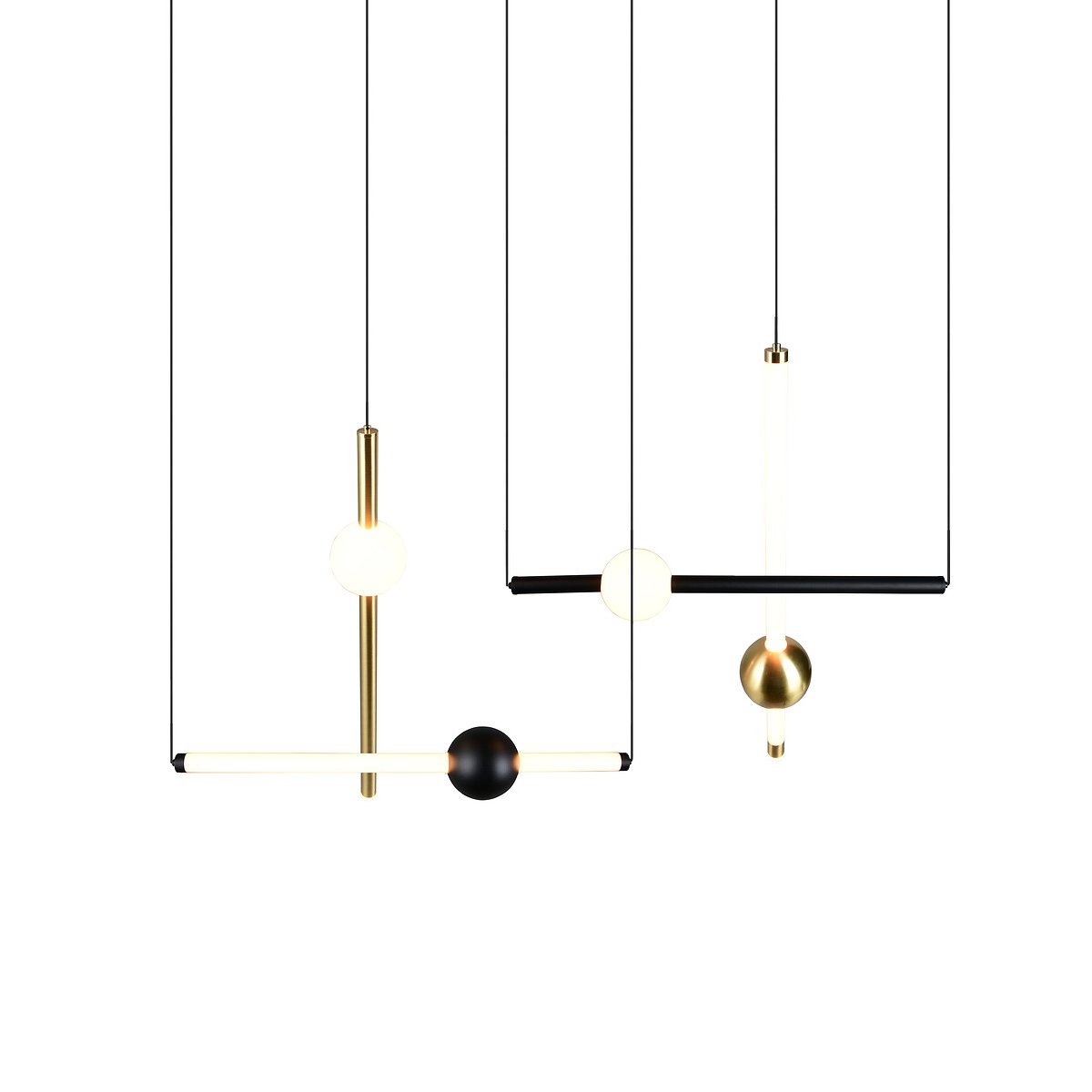 Suspensão Melita, da Trio Lighting preto , TRIO LIGHTING