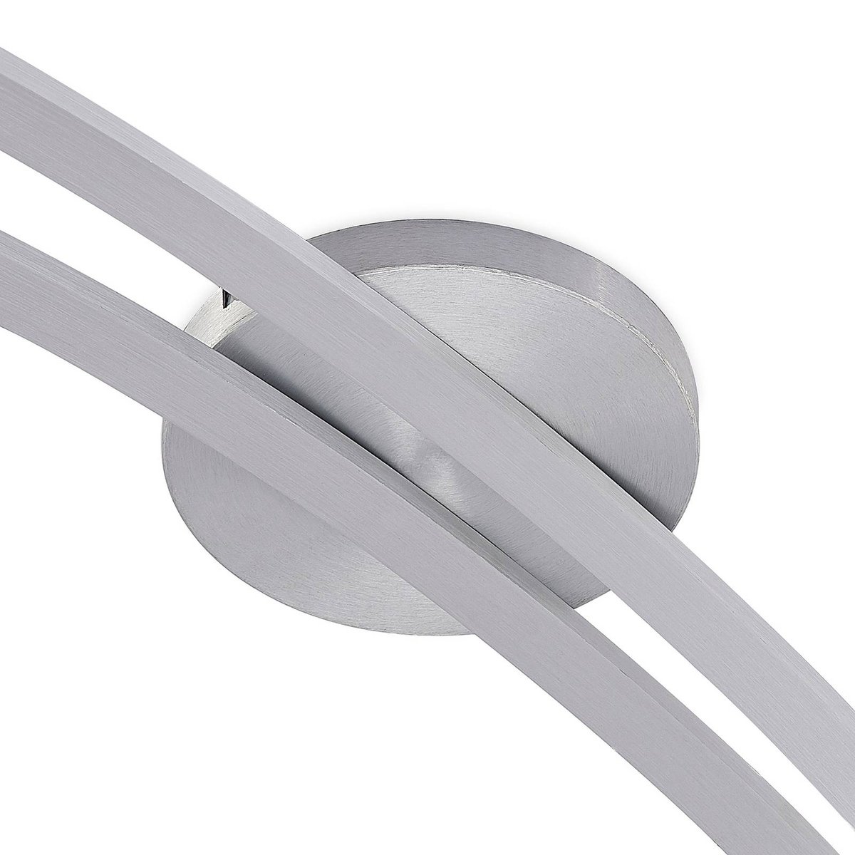 Plafonnier en aluminium moderne, Velanoris aluminium brossé, LUCANDE