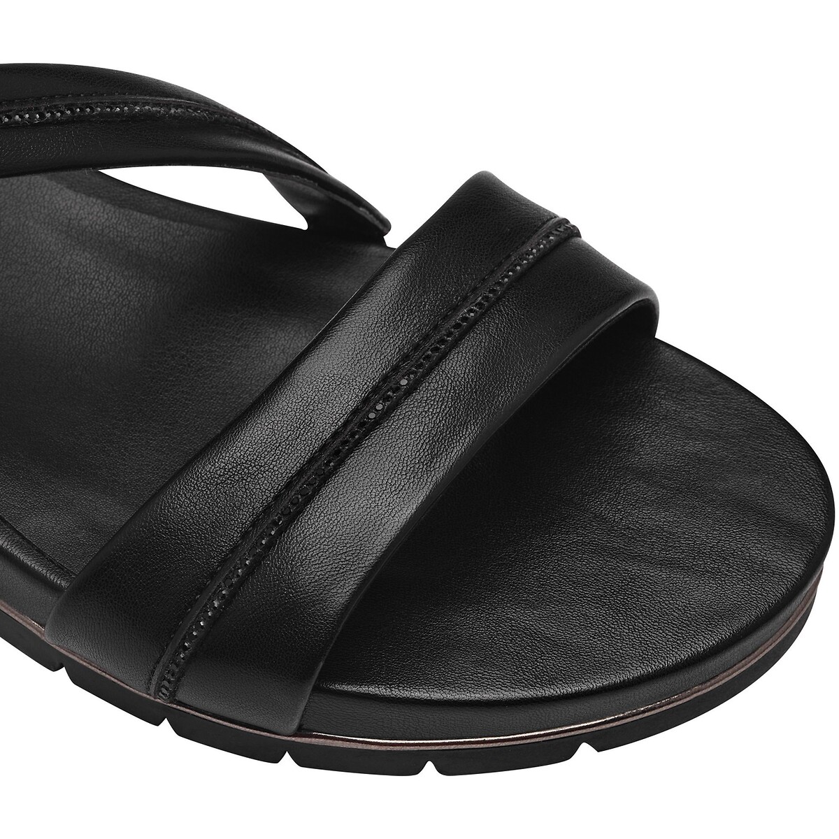 Sandales semi-compensées noir, TAMARIS