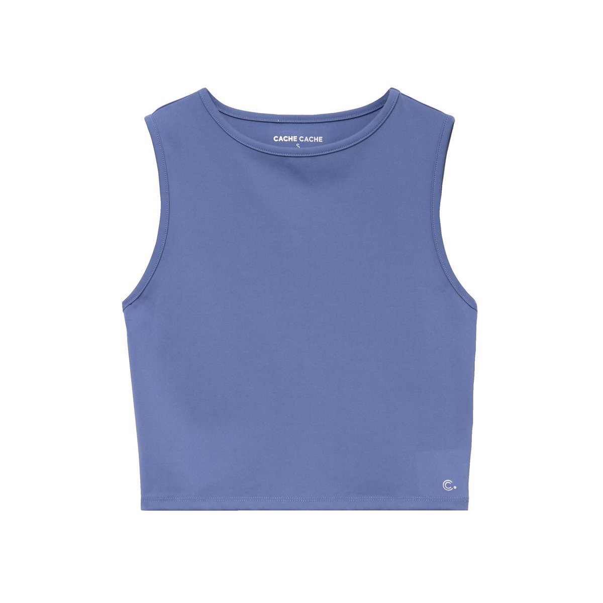 Débardeur col rond activewear bleu foncé, CACHE CACHE