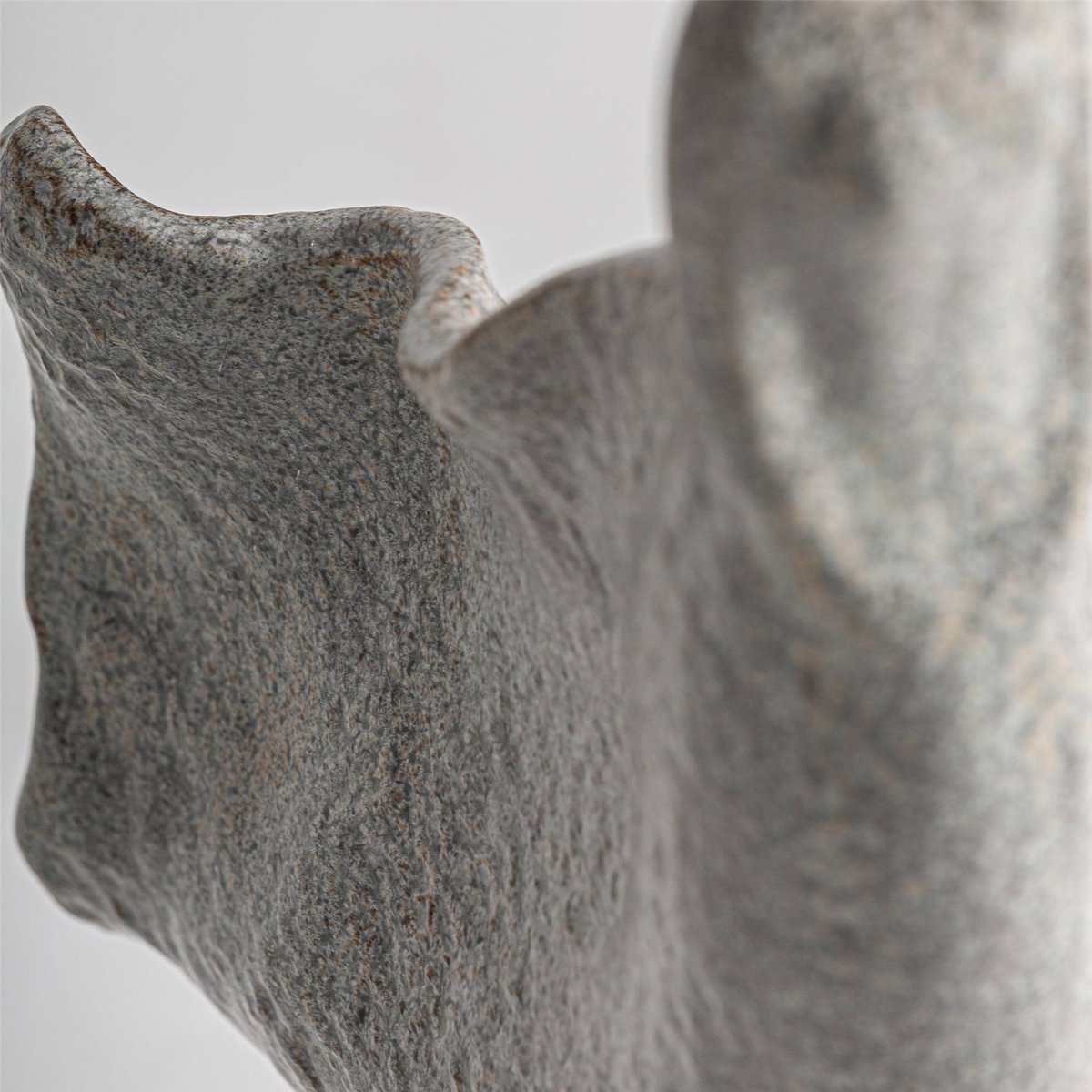 Figurine décorative en céramique blanc cassé moucheté, RECOLLECTION