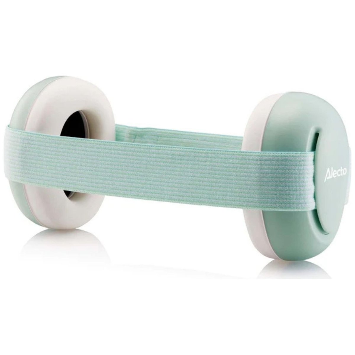 Casque anti-bruit pour bébés blanc, vert d'eau, ALECTO