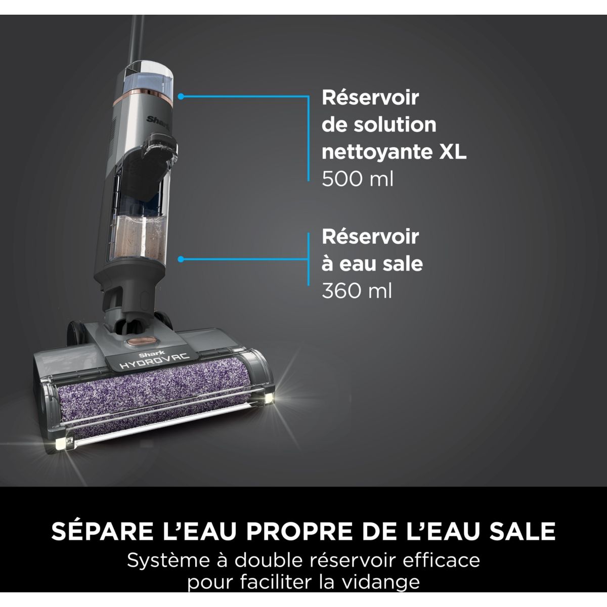 Aspirateur laveur Hydrovac sans fil WD210EU couleur unique, SHARK