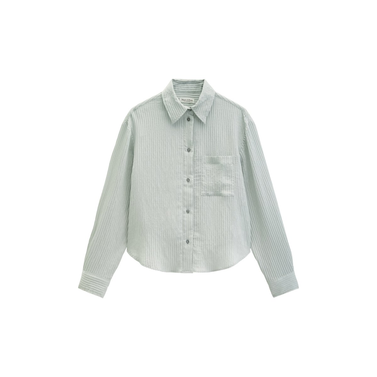 Chemisier à rayures oversize en mélange de TENCEL™ Modal gris, MARC O'POLO