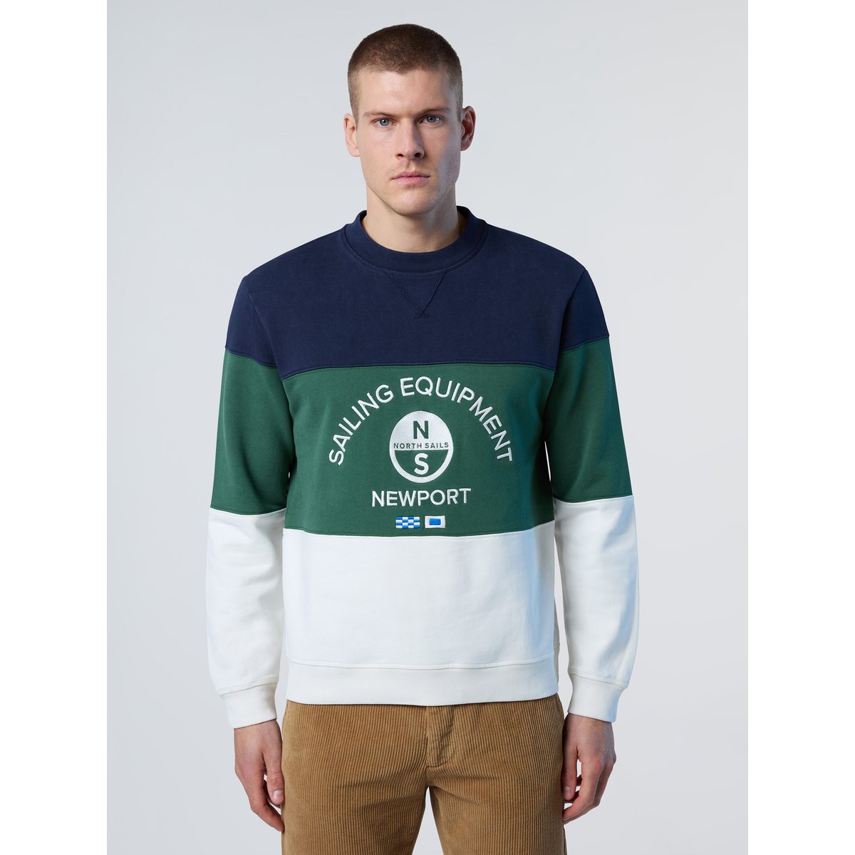 Sweat-shirt color-block brodé combinaison 1, NORTH SAILS