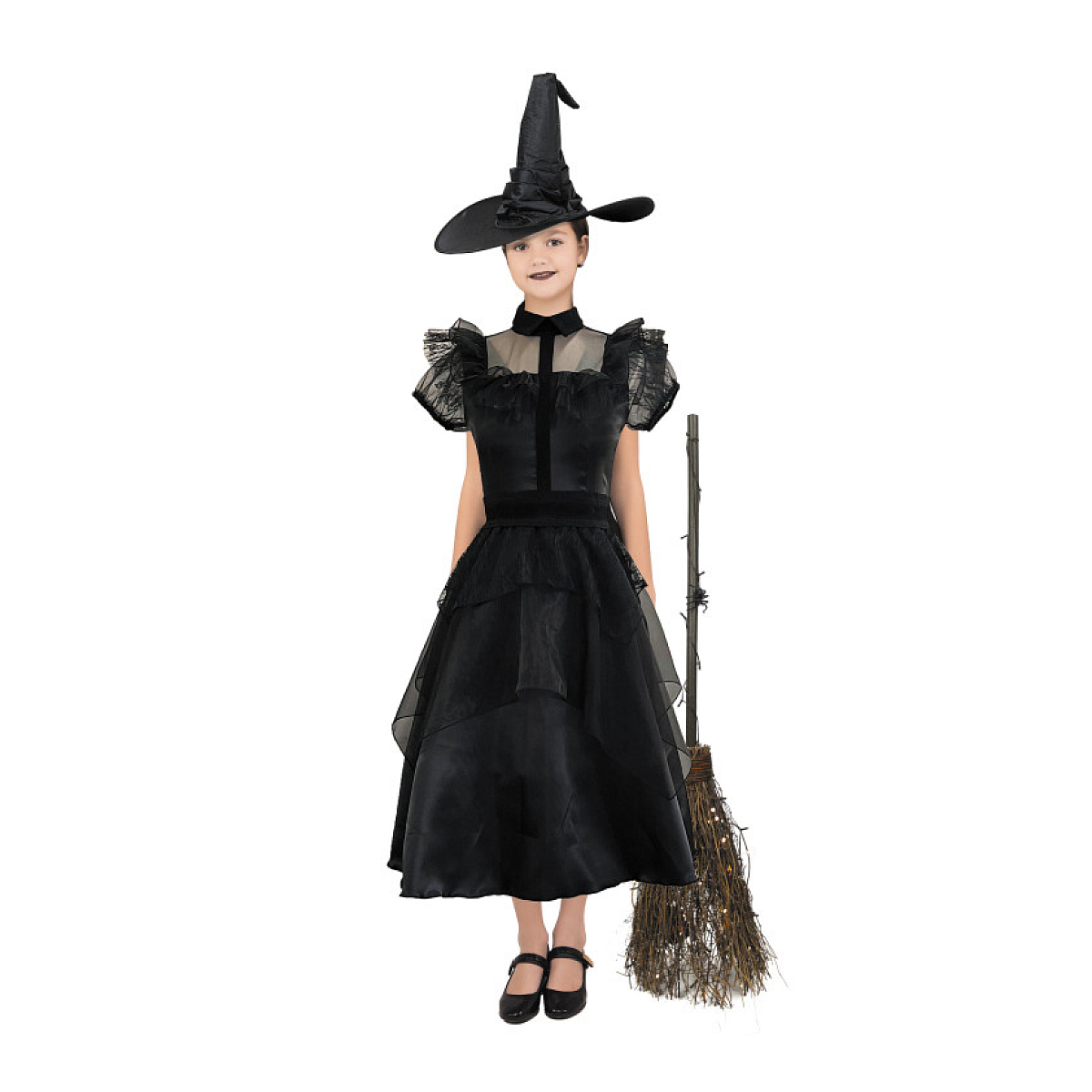 Costume Robe Sorciere Chic 7 - 9 ans couleur unique, PARTY PRO